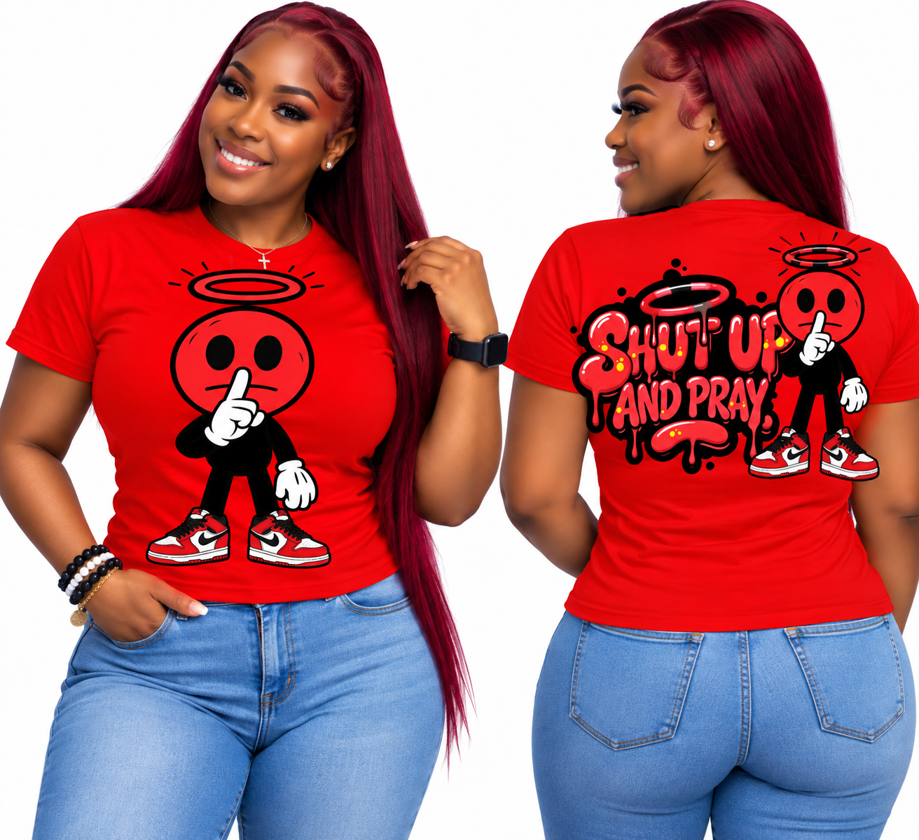 Shut Up & Pray “THE ORIGINAL”Tshirts Women’s