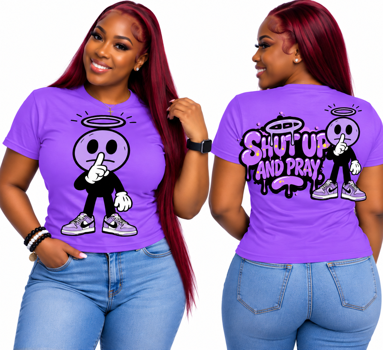Shut Up & Pray “THE ORIGINAL”Tshirts Women’s